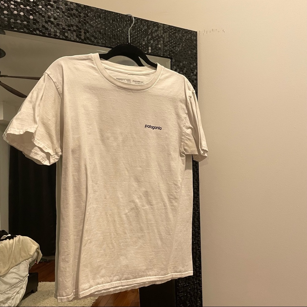White Patagonia t shirt